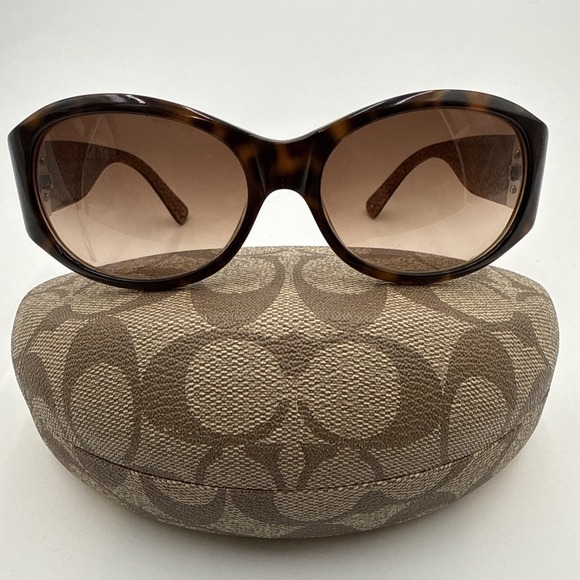 Coach Women's Sunglasses Tortoise JUDI 457 From Japan with Case FRAMES ONLY - Picture 1 of 4